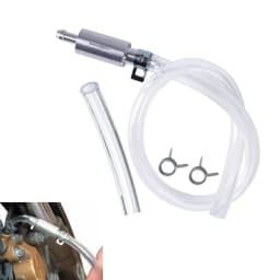 Clear Oil Extraction Pipe Rubber Brake Bleeder Kit One-Way Check Valves Quick-Connect Brake Bleeder Hose Replacement