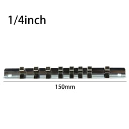 1Pcs Socket Rack Holder 1/4" 3/8" 1/2" With 8 Clips On Rail Tool Organizer Storage Socket Storage Rack For Storing Loose Socket
