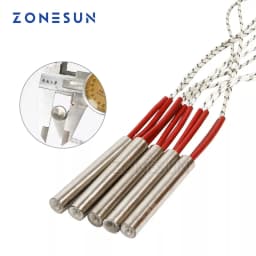 ZONESUN 5pcs Heating Element Mould Wired Heater of Diameter 6.8.10.12mm AC220V Electricity Generation