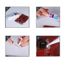 Kafuter 45g Silicone Industrial Glue K-704 705 704B RTV Silicone Rubber Black and White Transparent Glue Insulation Glue Tools
