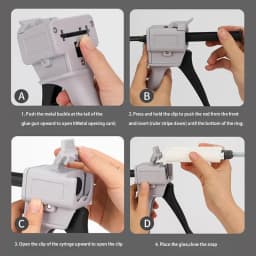Manual 1:1 2:1 10:1 Glue Gun Dispensing Gun AB Epoxy Sealant Glue Gun Applicator Glue Adhesive Squeeze Mixed Manual Caulking Gun