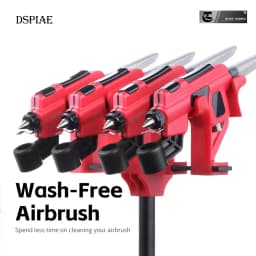 DSPIAE PT-AB Wash-Free Airbrush with Marker Rack for Gundam Scale Model Painting Tools Quick Paint Change Hobby DIY Craft Tools