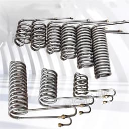 1PCS Titanium Tube Coil Evaporator for 1P 1.5 2 2.5 3 5P Aquarium Chiller Heat Exchanger Fish Tank in Seafood Pond