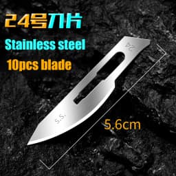 No11/23/24/60 Stainless Steel Blade Carbon Steel Surgical Blade Separate Package Open Express Unbox Engraving Cut Fish Replace