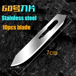 No11/23/24/60 Stainless Steel Blade Carbon Steel Surgical Blade Separate Package Open Express Unbox Engraving Cut Fish Replace