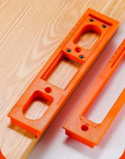 Hidden Hinge Router Jig Guide Template Carpenter Slotting Template for Installing Concealed 3D Hinge on Wooden Doors Frame