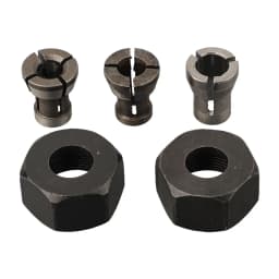 1 Set M17 6/6.35/8mm Collet Chuck Adapter With Nut Carbon Steel Engraving Trimming Machine Router Milling Cutter Accessories