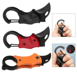1pc Portable Small Pocket Cutter Carabiner Cutter Box Cutter Keychain Folding Mini Cutter Unboxing Tools
