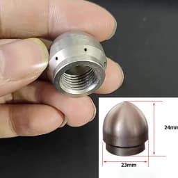 Stainless Steel High-pressure Nozzle Cleaning And Dredging Machine Small Car Washing Machine Accessories Dredging Sewage Holes