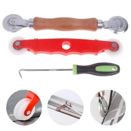 3Pcs Window Screen Accessories Screen Door Mesh Pressing Wheel Kit Window Install Tools Press Screen Pulley Roller Repair Tools