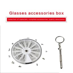 12 Kinds of Small Screws Nuts Assortment Kit M1 M1.2 M1.4 M1.6 Screw for Watches Glassess Frame Repair Tools with Screwdriver