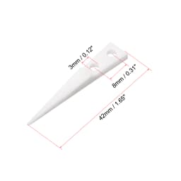 1/2/4Pair White/Black Straight Pointed Ceramic Tips Replaceable Heat Resistance Non-Conductive Heads for Ceramic Tweezers
