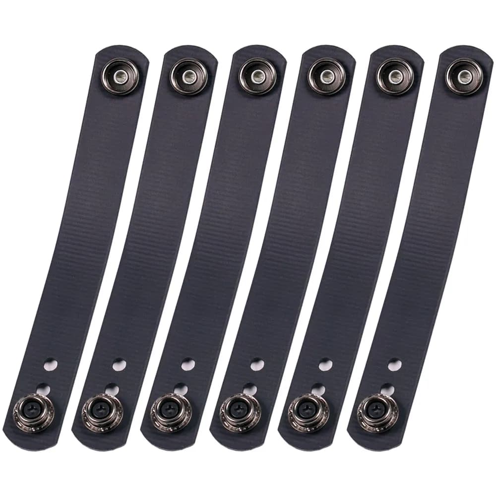 IWB Soft Belt Loops Black Tatical Rubberized Nylon Strap Holster Clip Work with 1.25" 1.5" 1.75" Belts with Hardware Kit
