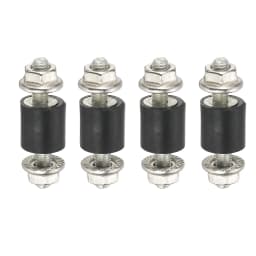 4/8Pcs M3 M4 M5 M6 Rubber Isolator Mounts Rubber Studs Shock Absorber Anti-Vibration Isolation Damping Mounts with Lock Nuts