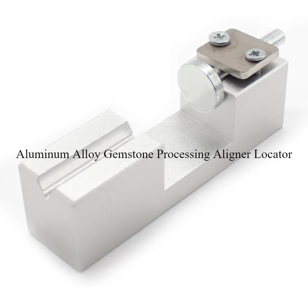 1pcs Aluminum Alloy Gemstone Processing Aligner Locator Level Seat Jewelry Processing Tool Butt Leveler Vertical Horizontal