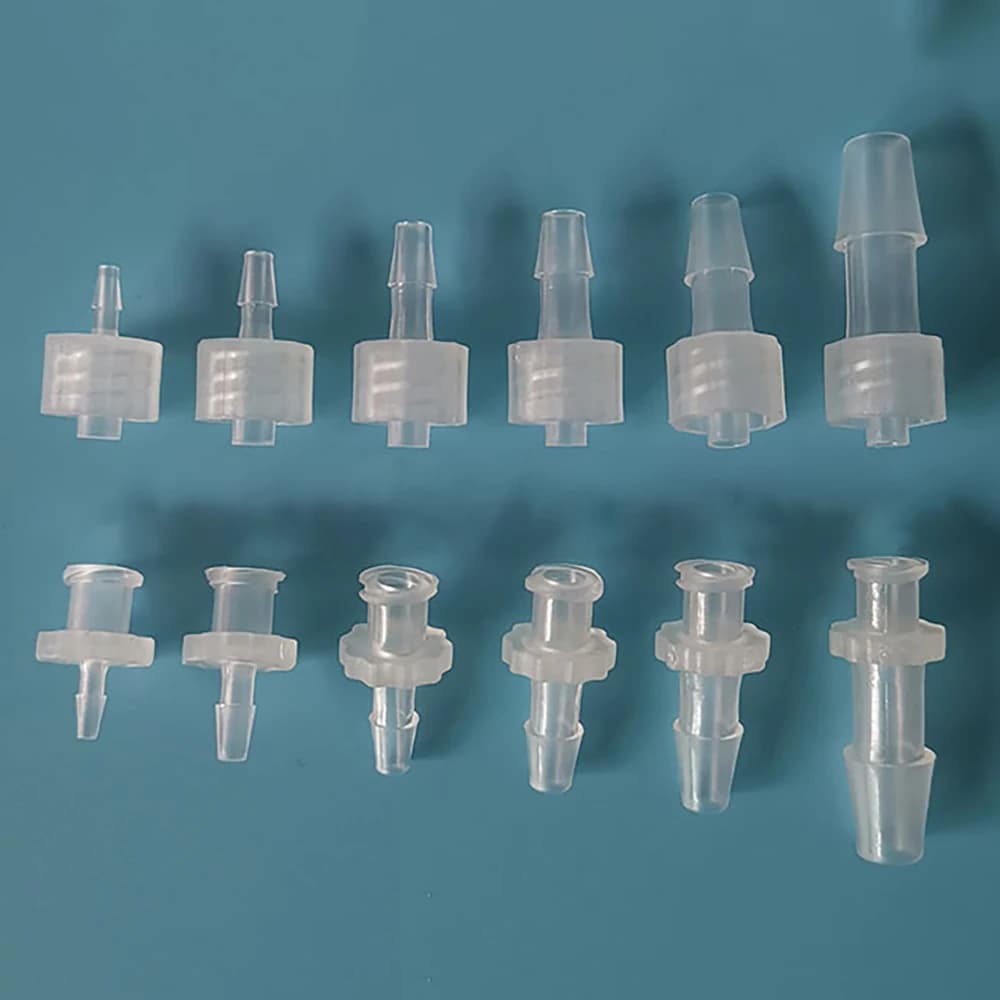 Luer Lock Adapter Air Valve Pipe Dispensing Glue Subpackaging Syringe Barrel Fitting PP Plastic Connector 5/32 1/16 3/32 1/8 1/4