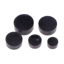 20Pcs Hexagonal Nut Flat Head Plastic Protective Cap External Hexagonal Screw Low Head Decorative Cap Dust-Proof Cover