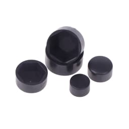 20Pcs Hexagonal Nut Flat Head Plastic Protective Cap External Hexagonal Screw Low Head Decorative Cap Dust-Proof Cover
