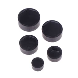 20Pcs Hexagonal Nut Flat Head Plastic Protective Cap External Hexagonal Screw Low Head Decorative Cap Dust-Proof Cover