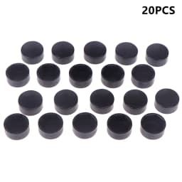 20Pcs Hexagonal Nut Flat Head Plastic Protective Cap External Hexagonal Screw Low Head Decorative Cap Dust-Proof Cover