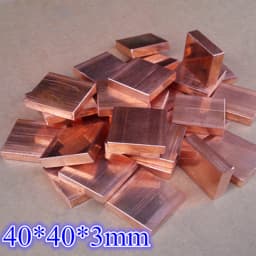 Copper Heatsink 40*40*1mm/3mm/5mm Computer PC Laptop Notebook Heat Conduction Cooling Plate Block Board Sheet