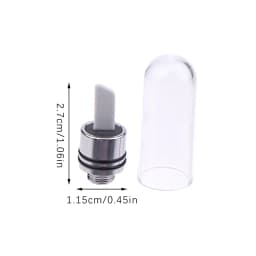 Single Hot Knife Ceramic Heat Tip Coil With Cover Cap 11.5mm Black Silver Cut Wax Accessory Tool