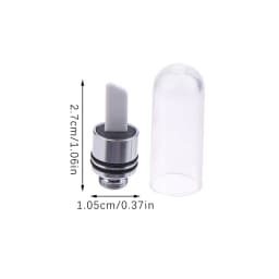 Single Hot Knife Ceramic Heat Tip Coil With Cover Cap 11.5mm Black Silver Cut Wax Accessory Tool