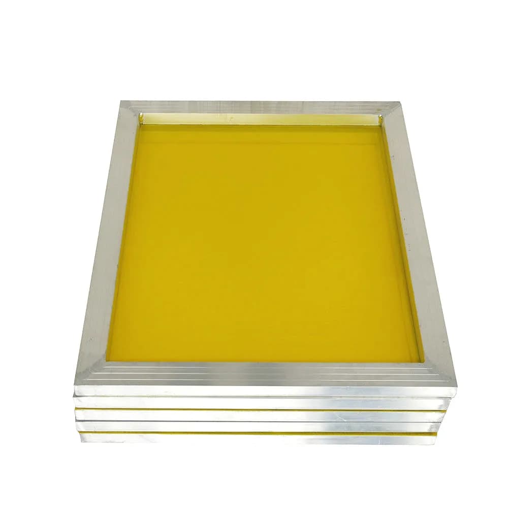 1Pc Stable Silk Screen Printing Aluminum Frame 27x39cm With 120T 300 TPI Mesh Yellow for Making Stencil