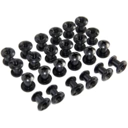 24pcs Black Tactical Chicago Screws Slotted Posts and Cross Head Screw DIY Kydex Leather Holster Sheath