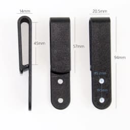 10PCS/LOT Tactical Black Tough Clip Belt Clip Universal Sheath/Holster Clip Loop With Mounting Screws