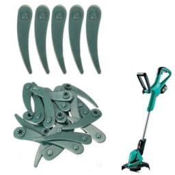 25Pieces Grass Trimmer Replacement Plastic Blades for Bosch ART 26-18Li ART 23-18 Li Grass Trimmers Polymer Blade Cutting System