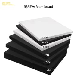 1pc 3/5/8/10/15/20mm Thickness EVA Foam Sheet Sound Absorption Insulation EVA Rubber Pad Foam DIY Process Model Making Material