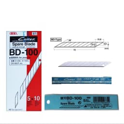 New NT Cutter Spare Replacement Blade BD-100 small art blade 9mm 30 degrees 50blades/Pack for D-400 D-1000 C-400 C-1500