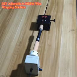 DIY Adjustable 0-50RPM Wire Wrapping Machine - Precision Fishing Rod Winding & Epoxy Coating Tool for Anglers!