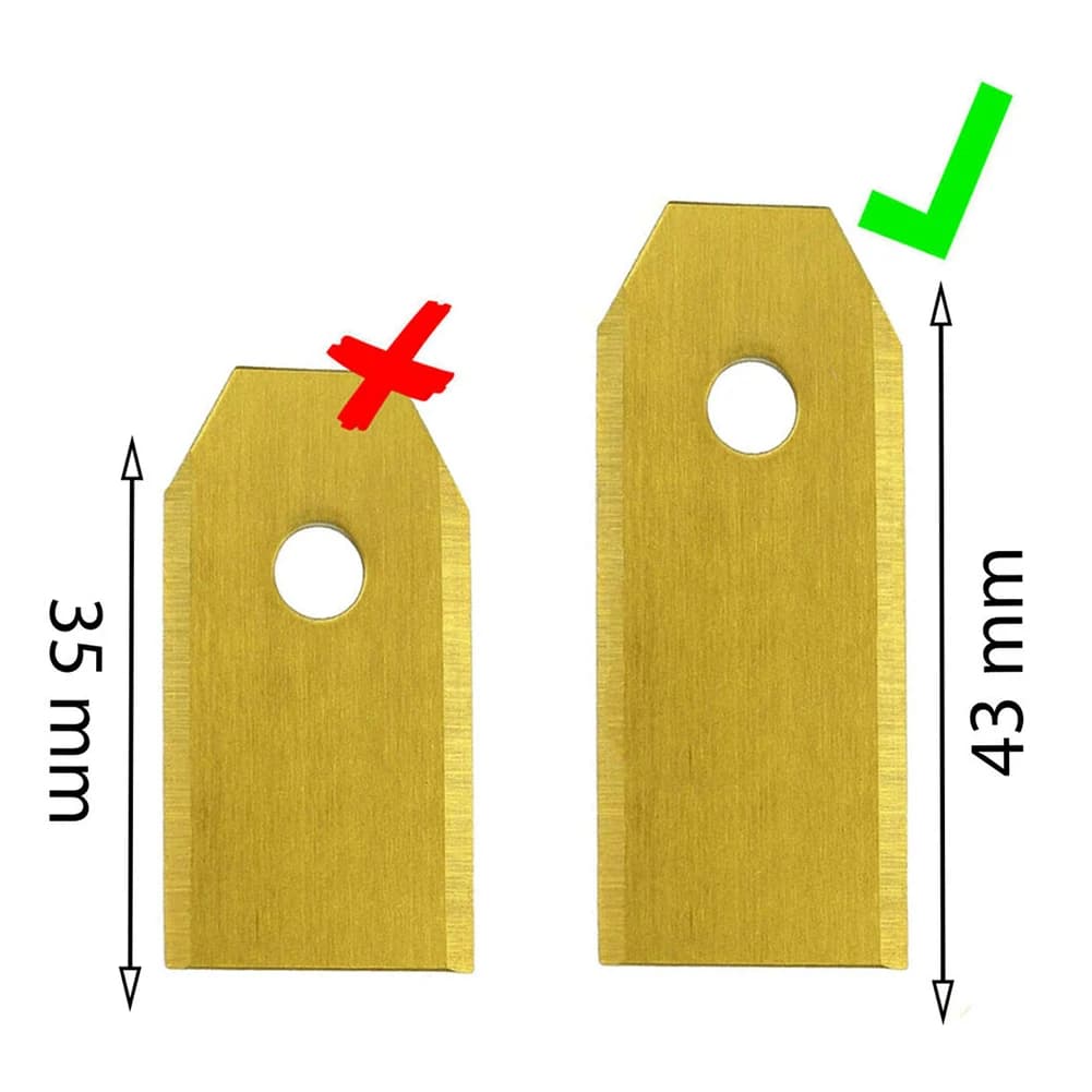 Get Perfect Cutting Results and Long Lasting Performance with These 43mm Stainless Steel Blades for Robotic Lawn Mowers