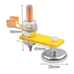 Welding Magnet Head Magnetic Welding Fix Ground Clamp Single/Double Strong Magnetic Weldings Support for Electric Welding Ground