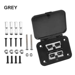 1 Set 50A 600V Twin Dual Flush Mount Bracket For Ander-Plug Connector Flush Mounts For Electric Vehicles Power Distribution