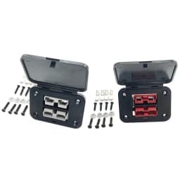 1 Set 50A 600V Twin Dual Flush Mount Bracket For Ander-Plug Connector Flush Mounts For Electric Vehicles Power Distribution