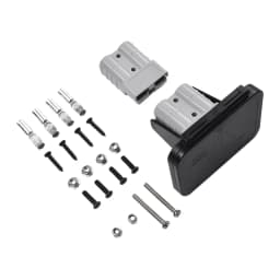1 Set 50A 600V Twin Dual Flush Mount Bracket For Ander-Plug Connector Flush Mounts For Electric Vehicles Power Distribution