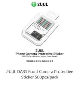 2UUL DA31 Front Phone Camera Protective Sticker 500PCS/Pack High Quality for IPhone Android Rear Camera Protection Repair Tools