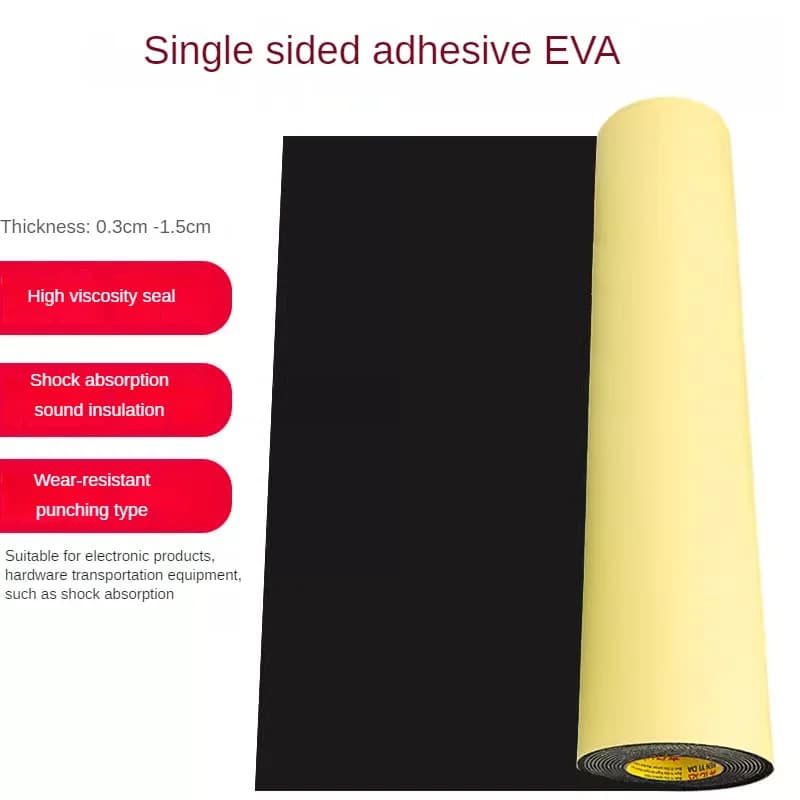 EVA Foam Sheets With Adhesive EVA Rubber Board Sound-Absorbing Noise Reducing Foam Craft Handmade Model Making Cosplay 100x50cm