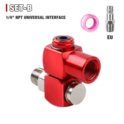 1/4" NPT Connector, 360° Swivel Air Hose Connector,Home Air Pipe Interface, Air Compressor Accessories,Air Tools, Pipe Interface