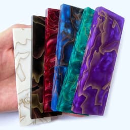 1PC Multicolour Copper Mesh Resin Compression Plate Material for DIY Knife Handle Patch Decor Scales Hand Modified Materials