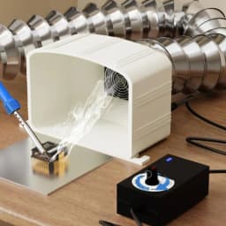 Industrial Fume Extractor with Flexible Hose, Desktop Fume Absorber for Welding