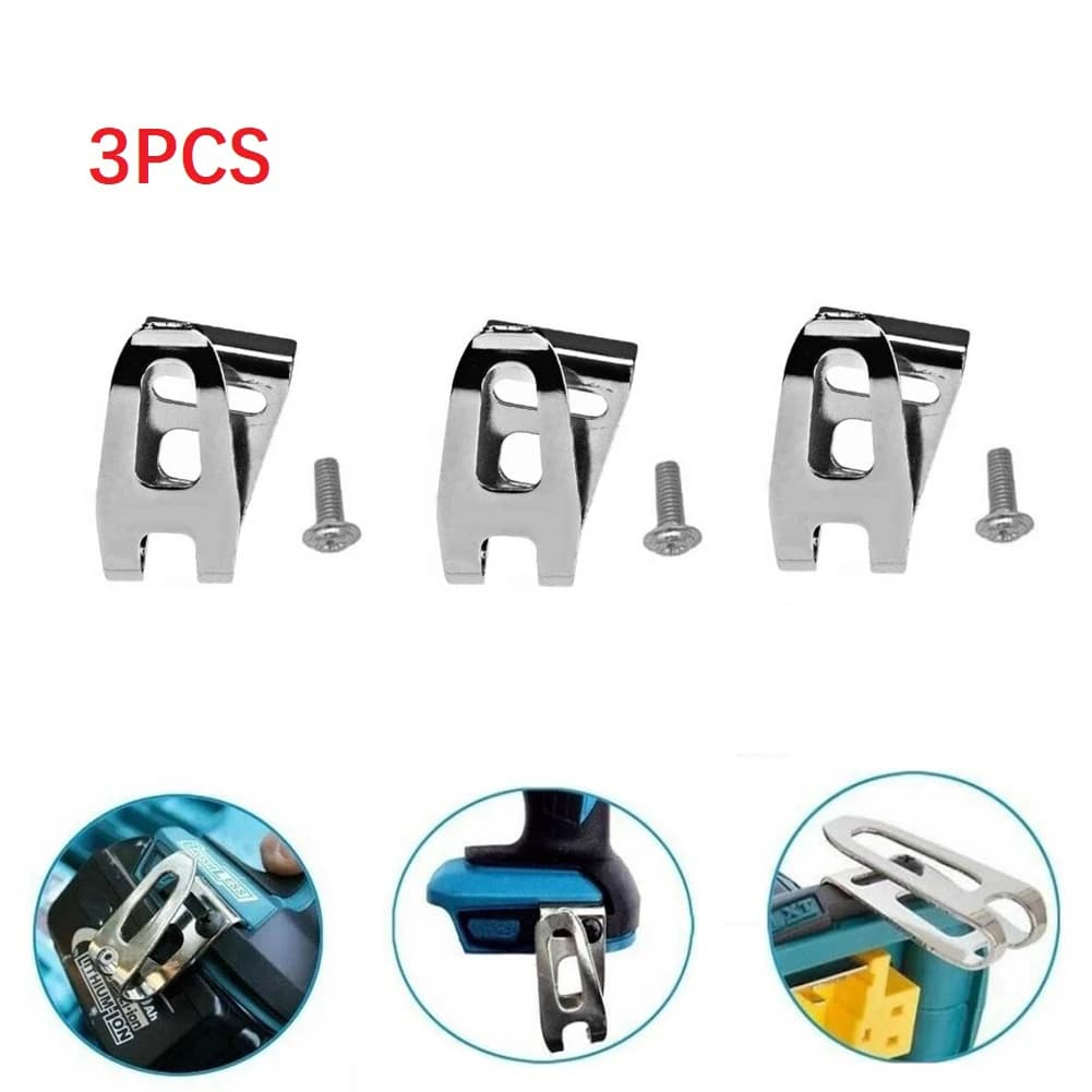 3pcs Belt Clip Hook For 18V LXT Cordless Drills Impact Driver Power Tools Accessories
