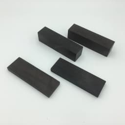 2pieces East Africa Ebony Wood for DIY Knife Handle Making Material / Knife Handle Patch Black Wood Various Handicraft Materials