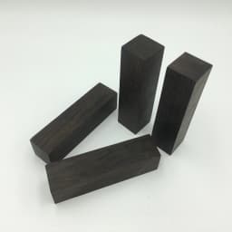 2pieces East Africa Ebony Wood for DIY Knife Handle Making Material / Knife Handle Patch Black Wood Various Handicraft Materials