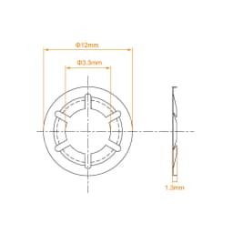 Uxcell 10pcs M3/4/6/7/8/10/14/16 Internal Tooth Washer 304Stainless Steel Locking Speed Clip Hardware Anti-corrosion