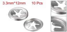 Uxcell 10pcs M3/4/6/7/8/10/14/16 Internal Tooth Washer 304Stainless Steel Locking Speed Clip Hardware Anti-corrosion