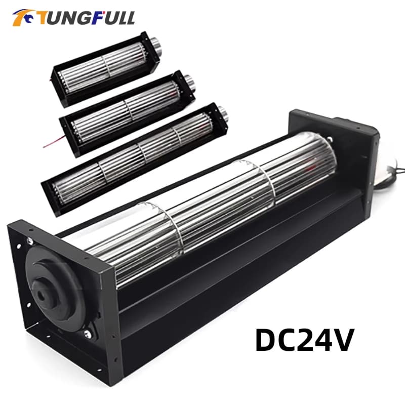 40cm Cross Flow Ventilation Blower Brushless DC Fan DC24V with Ball Bearing Large Air Volume Quiet Operation for Cooling Systems